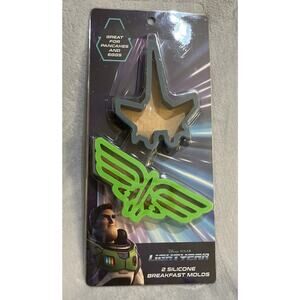 NEW Disney Pixar Buzz Lightyear Silicone Breakfast Molds Pancakes Eggs Space